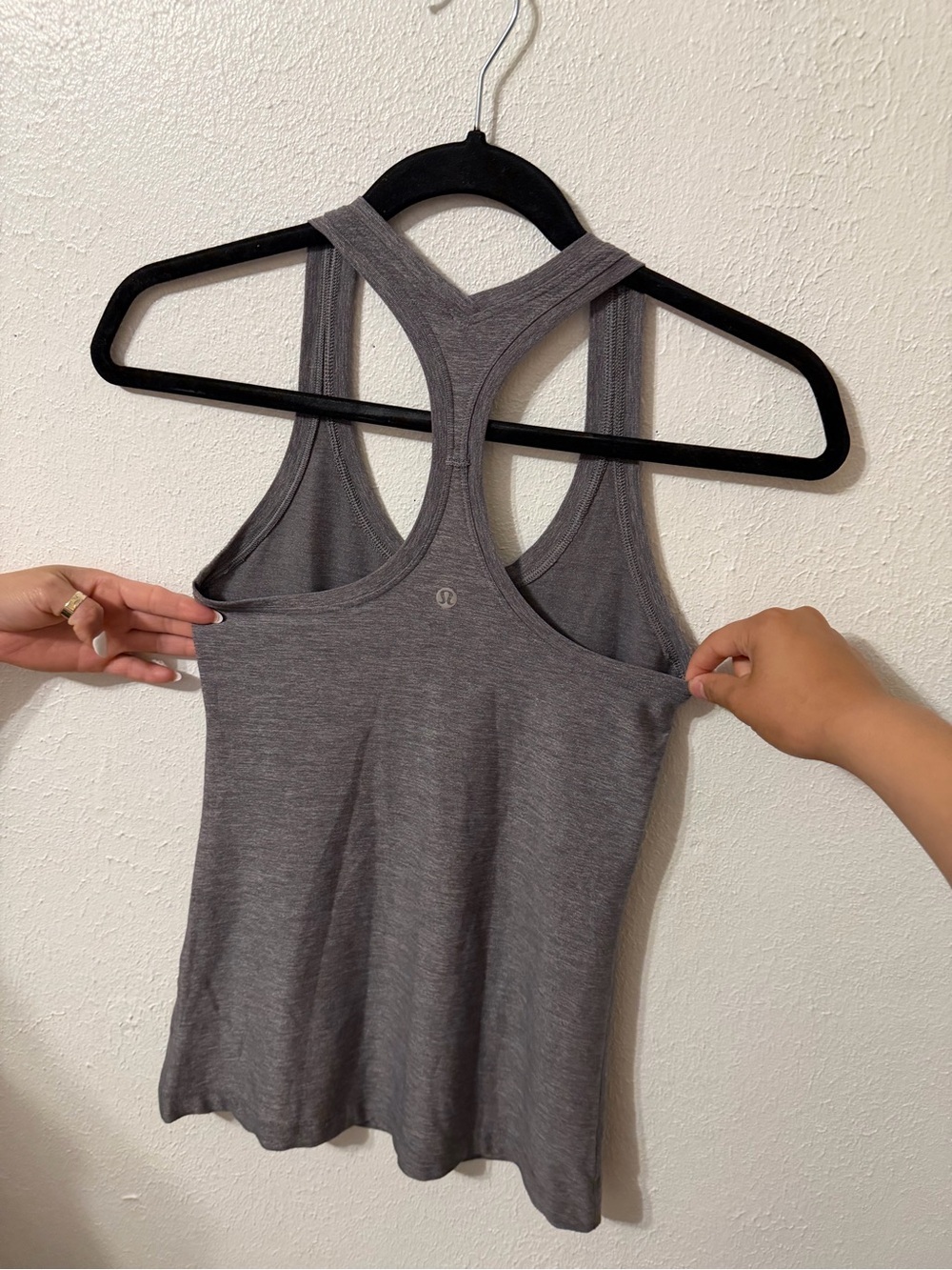 lululemon athletica Gray Racerback Yoga Tank